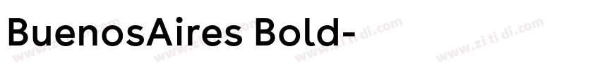BuenosAires Bold字体转换